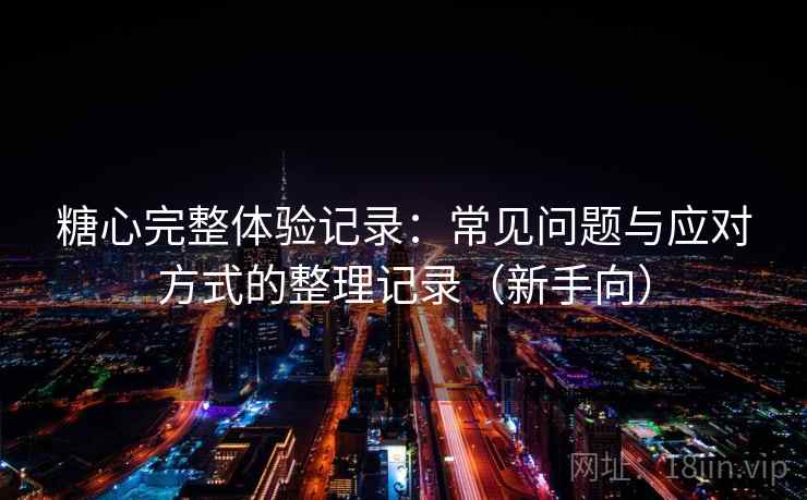 糖心完整体验记录：常见问题与应对方式的整理记录（新手向）