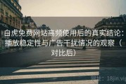 白虎免费网站高频使用后的真实结论：播放稳定性与广告干扰情况的观察（对比后）