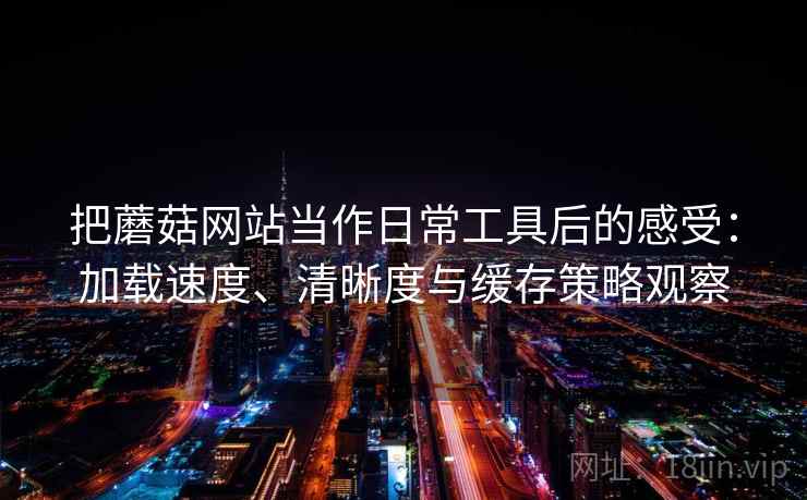 把蘑菇网站当作日常工具后的感受：加载速度、清晰度与缓存策略观察