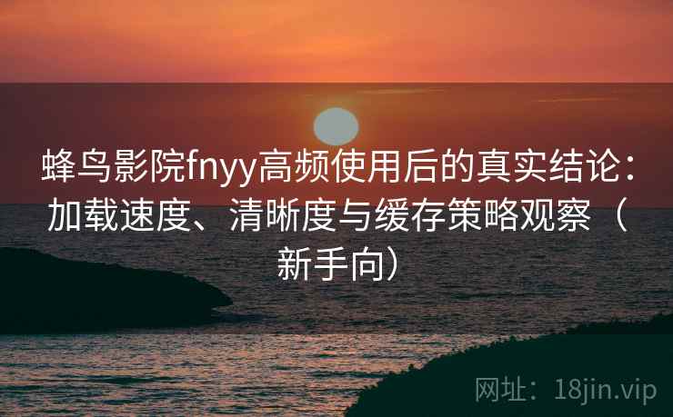 蜂鸟影院fnyy高频使用后的真实结论：加载速度、清晰度与缓存策略观察（新手向）
